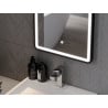 Mexen Coro beleuchteter Badezimmerspiegel 45 x 120 cm, LED 6000K, Antibeschlag, schwarzer Rahmen - 9817-045-120-611-70