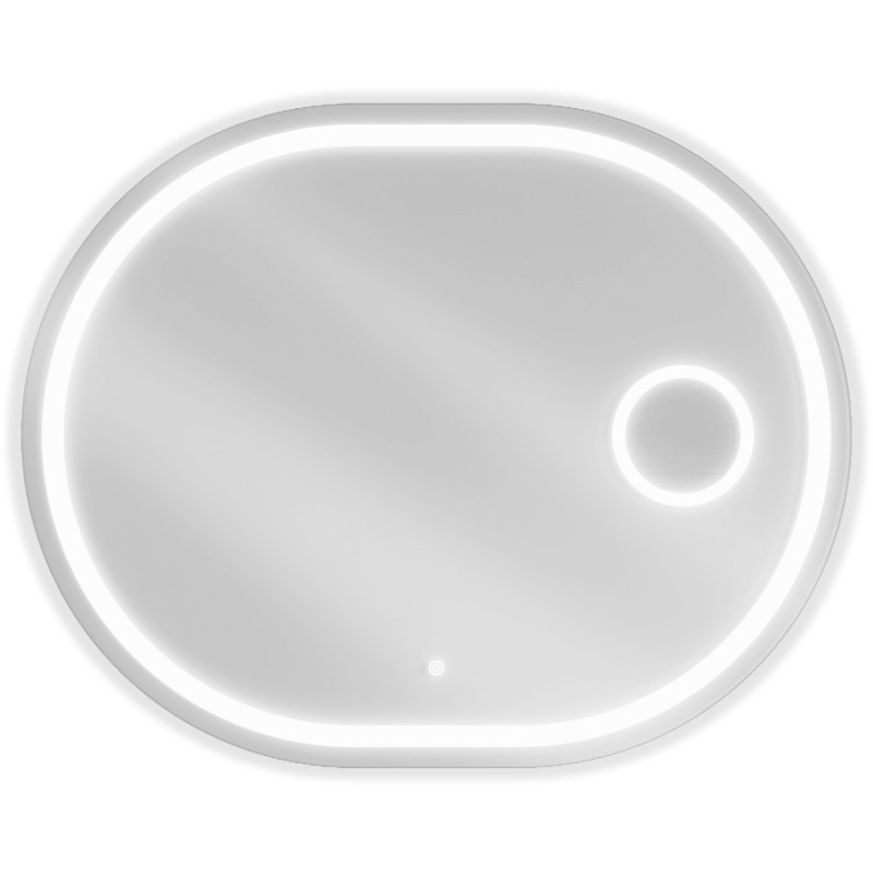 Mexen Umba beleuchteter Badspiegel mit Kosmetikspiegel 80 x 60 cm, LED 6000K, Anti-Fog - 9822-080-060-611-00