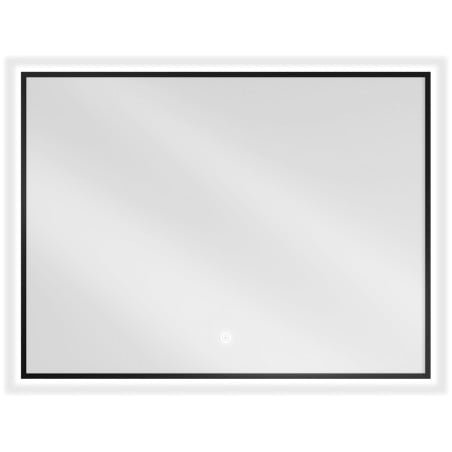 Mexen Erma beleuchteter Badezimmerspiegel 80 x 60 cm, LED 6000K, Antibeschlag, schwarzer Rahmen - 9814-080-060-611-70