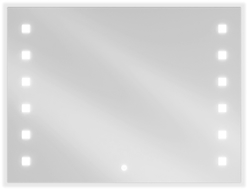 Mexen Ner beleuchteter Badezimmerspiegel 80 x 60 cm, LED 6000K, Antibeschlag - 9809-080-060-611-00