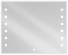 Mexen Ner beleuchteter Badezimmerspiegel 100 x 80 cm, LED 6000K, Antibeschlag - 9809-100-080-611-00