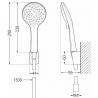 Mexen Sabre R74 Badewannenset, Chrom - 72103R74-00