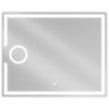 Mexen Onyx beleuchteter Badezimmerspiegel mit Kosmetikspiegel 100 x 80 cm, LED 6000K, Antibeschlag - 9813-100-080-611-00