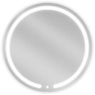 Mexen Rose beleuchteter runder Badezimmerspiegel, 70 cm, LED 6000K, Antibeschlag - 9810-070-070-611-00
