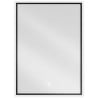 Mexen Erma beleuchteter Badezimmerspiegel 50 x 70 cm, LED 6000K, Antibeschlag, schwarzer Rahmen - 9814-050-070-611-70