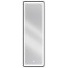 Mexen Coro beleuchteter Badezimmerspiegel 50 x 150 cm, LED 6000K, Antibeschlag, schwarzer Rahmen - 9817-050-150-611-70
