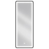 Mexen Coro beleuchteter Badezimmerspiegel 45 x 120 cm, LED 6000K, Antibeschlag, schwarzer Rahmen - 9817-045-120-611-70