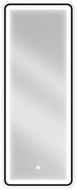 Mexen Coro beleuchteter Badezimmerspiegel 45 x 120 cm, LED 6000K, Antibeschlag, schwarzer Rahmen - 9817-045-120-611-70