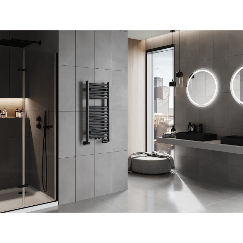 Mexen Hades Badezimmerheizkörper 800 x 400 mm, 320 W, schwarz - W104-0800-400-00-70