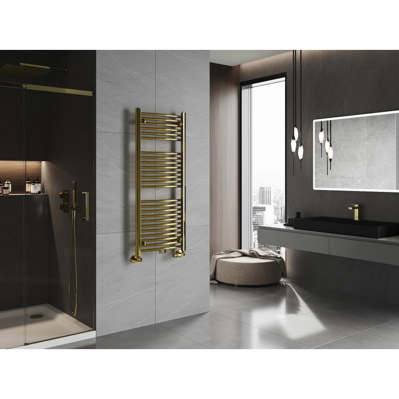 Mexen Ares Badezimmerheizkörper 1200 x 500 mm, 420 W, gold - W102-1200-500-00-50