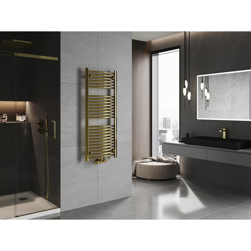 Mexen Ares Badezimmerheizkörper 1200 x 500 mm, 420 W, gold - W102-1200-500-00-50