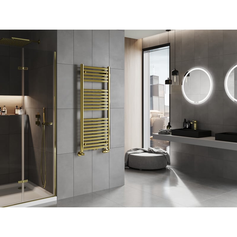 Mexen Hades Badezimmerheizkörper 1200 x 500 mm, 450 W, gold - W104-1200-500-00-50