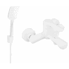 Mexen Sabre R62 Badewannenarmatur mit Duschset, weiß - 7213R62-20