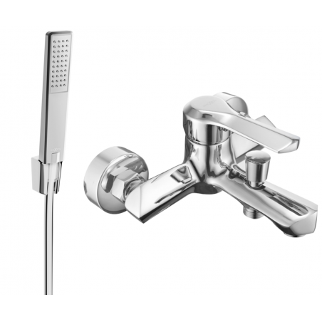 Mexen Sabre R72 Badewannenarmatur mit Duschset, Chrom - 7213R72-00
