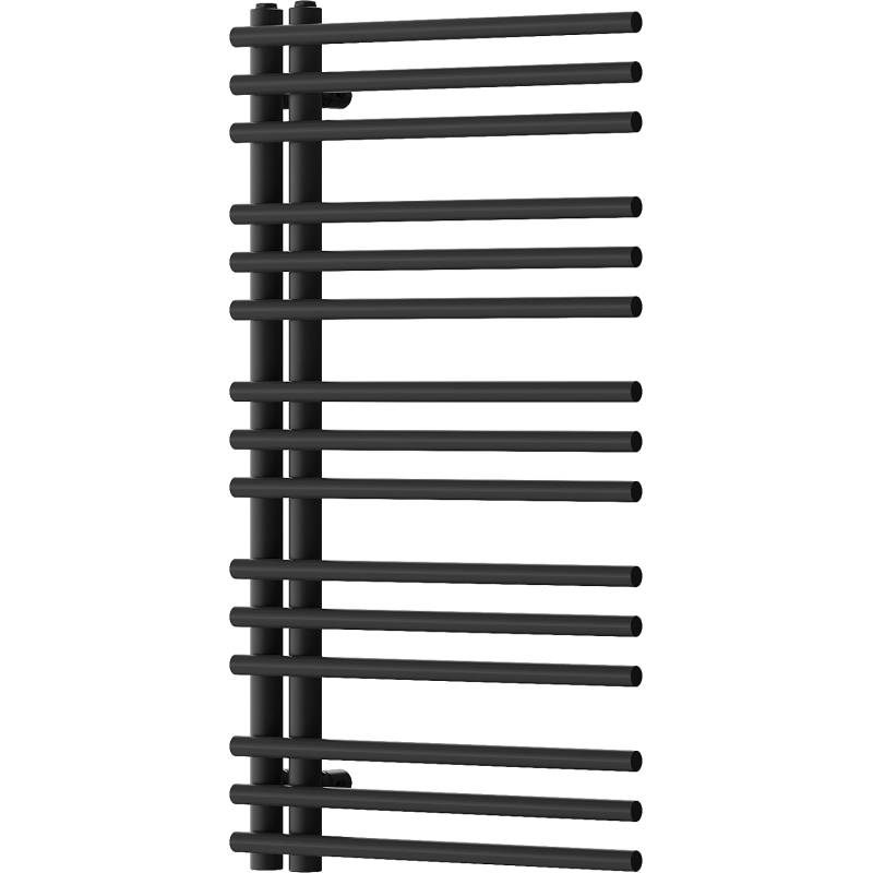 Mexen Neptun dekorativer Badezimmerheizkörper 900 x 500 mm, 369 W, schwarz - W101-0900-500-00-70