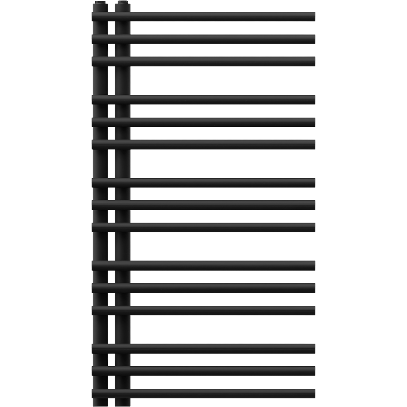 Mexen Neptun dekorativer Badezimmerheizkörper 900 x 500 mm, 369 W, schwarz - W101-0900-500-00-70
