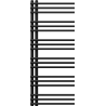 Mexen Neptun dekorativer Badheizkörper 1200 x 500 mm, 456 W, schwarz - W101-1200-500-00-70