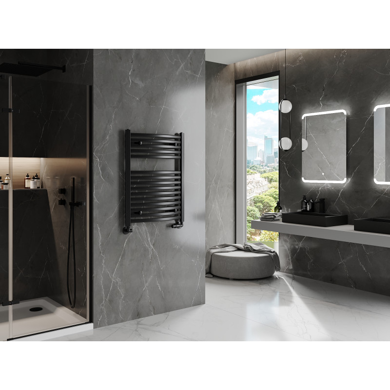 Mexen Helios Badezimmerheizkörper 800 x 600 mm, 448 W, schwarz - W103-0800-600-00-70
