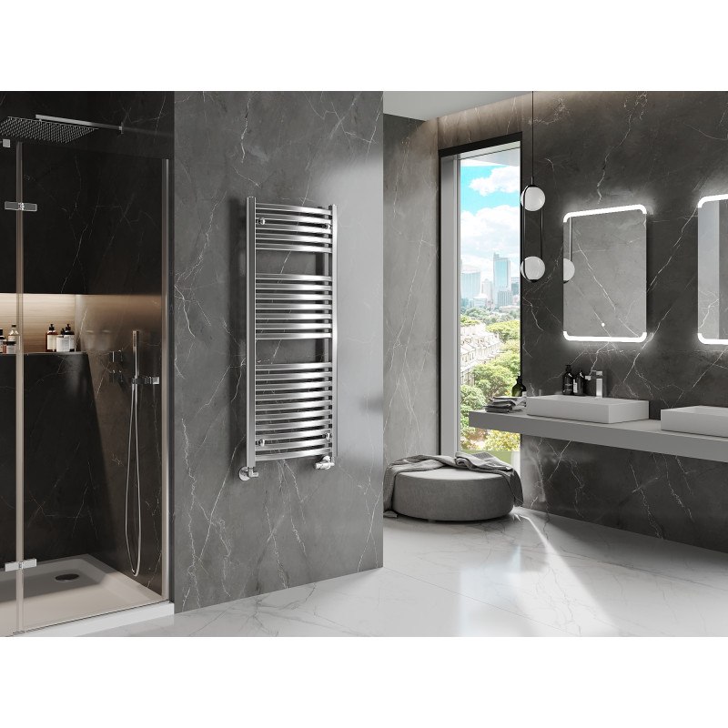 Mexen Helios Badezimmerheizkörper 1200 x 500 mm, 448 W, Chrom - W103-1200-500-00-01