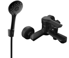 Mexen Sabre R74 Badewannenarmatur mit Duschset, schwarz - 7213R74-70