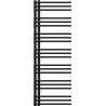 Mexen Neptun Dekorativer Badezimmerheizkörper 1400 x 500 mm, 532 W, schwarz - W101-1400-500-00-70