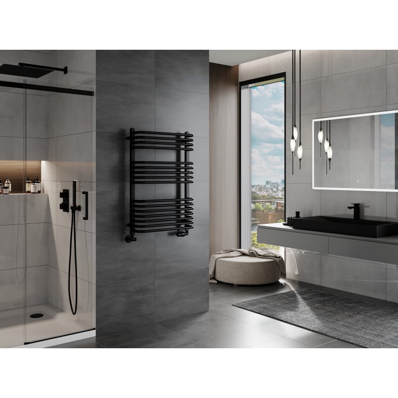 Mexen Apollo Badheizkörper 860 x 550 mm, 481 W, schwarz - W117-0860-550-00-70
