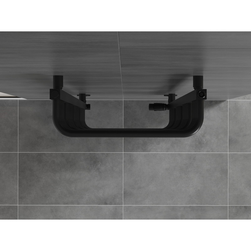 Mexen Apollo Badezimmerheizkörper 1210 x 450 mm, 566 W, schwarz - W117-1210-450-00-70