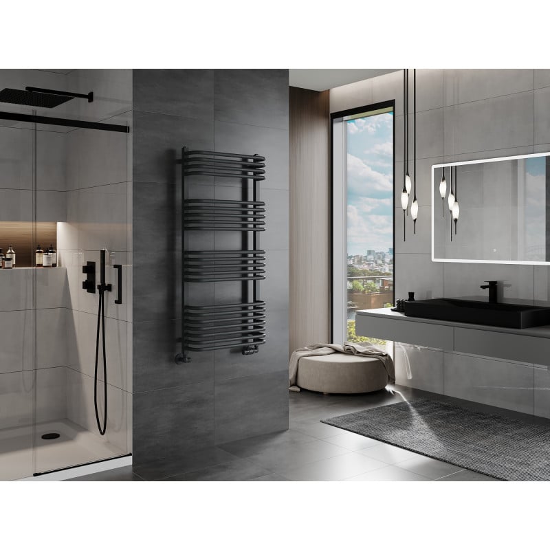 Mexen Apollo Heizkörper 1210 x 550 mm, 641 W, Anthrazit - W117-1210-550-00-66