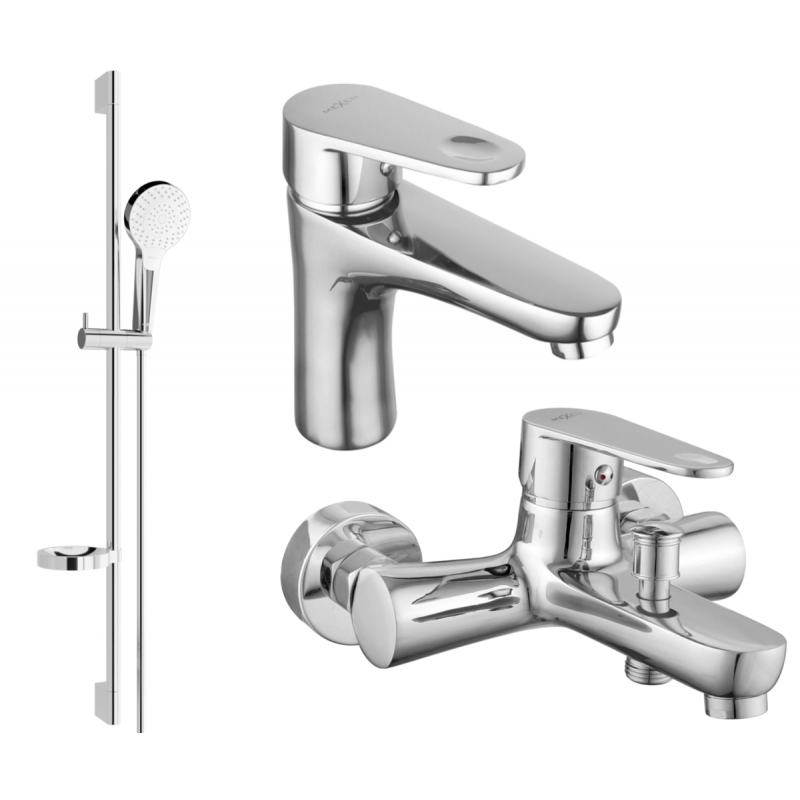 Mexen Kama DS05 Badewannenset, Chrom - 72503DS05-00