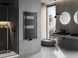 Mexen Uran Badezimmerheizkörper 1200 x 600 mm, 623 W, schwarz - W105-1200-600-00-70