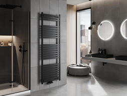 Mexen Uran Badezimmerheizkörper 1800 x 600 mm, 934 W, schwarz - W105-1800-600-00-70