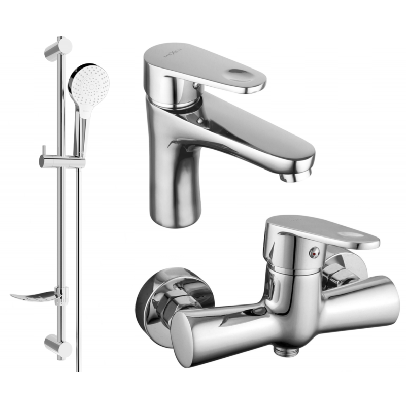 Mexen Kama DF05 Duschset, Chrom - 72504DF05-00