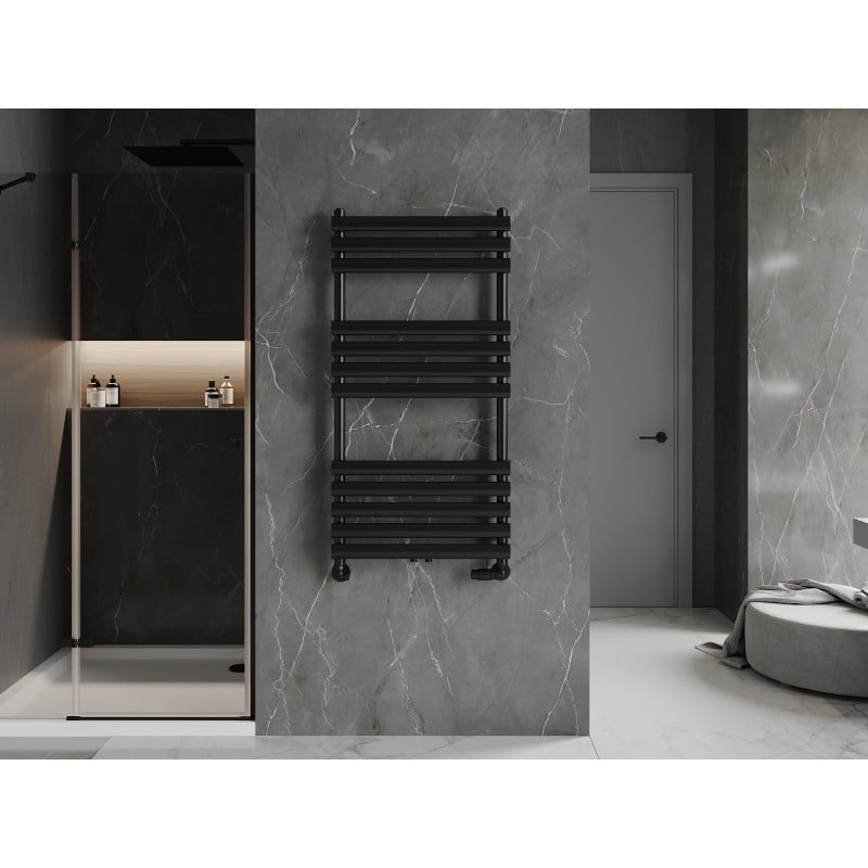 Mexen Jowisz Badezimmerheizkörper 1200 x 600 mm, 594 W, schwarz - W107-1200-600-00-70