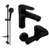 Mexen Kama DF05 Duschset, schwarz - 72504DF05-70