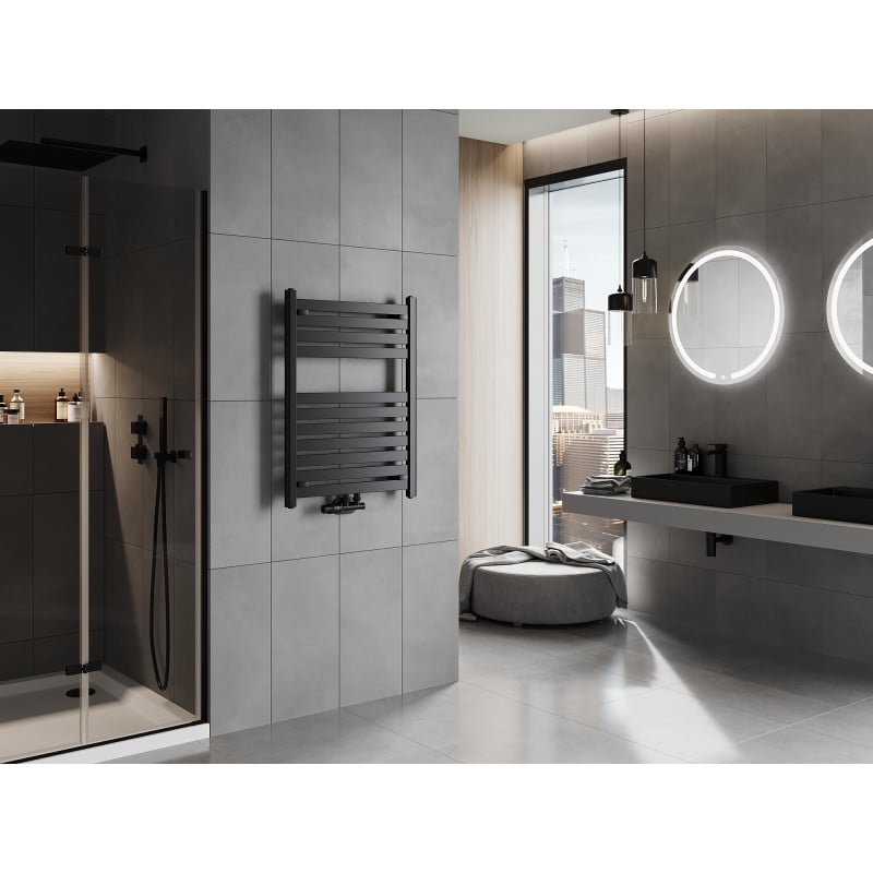 Mexen Uran Badezimmerheizkörper 800 x 600 mm, 425 W, schwarz - W105-0800-600-00-70