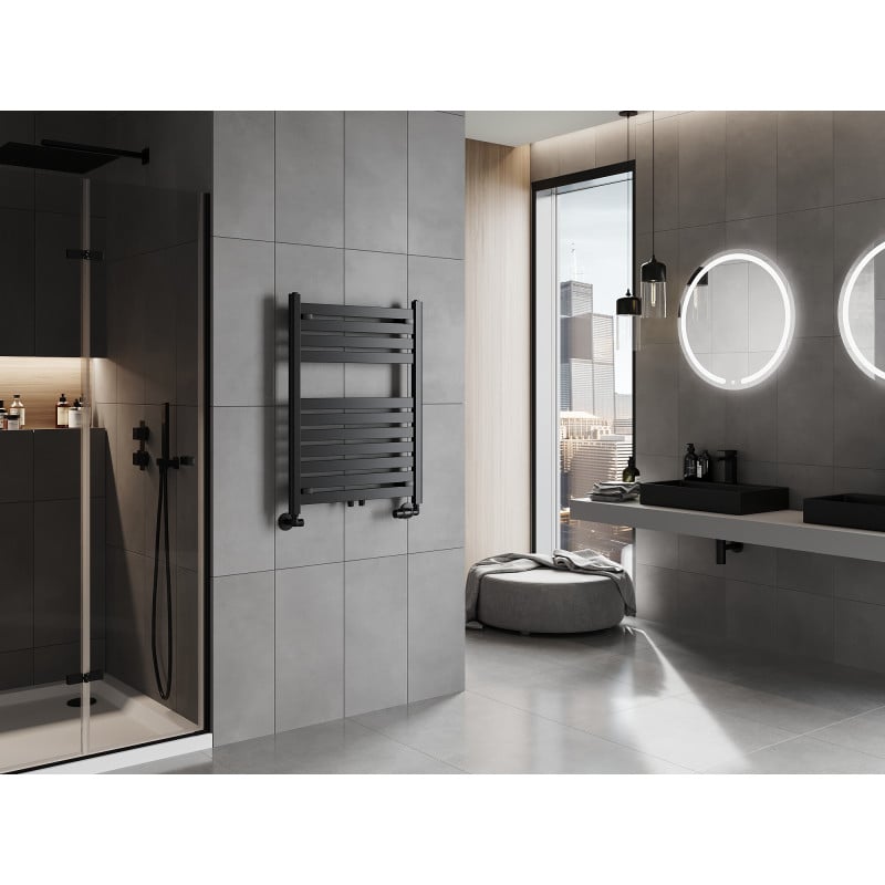 Mexen Uran Badezimmerheizkörper 800 x 600 mm, 425 W, schwarz - W105-0800-600-00-70