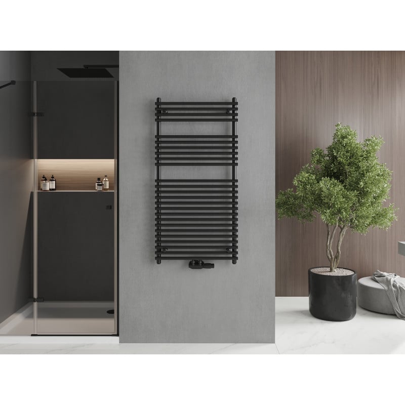 Mexen Sol Badezimmerheizkörper 1200 x 600 mm, 658 W, schwarz - W125-1200-600-00-70