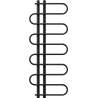 Mexen Kiso dekorativer Badezimmerheizkörper 1250 x 500 mm, 256 W, schwarz - W114-1250-500-00-70