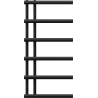 Mexen Jukon Dekorativer Badezimmerheizkörper 988 x 500 mm, 461 W, schwarz - W116-0988-500-00-70