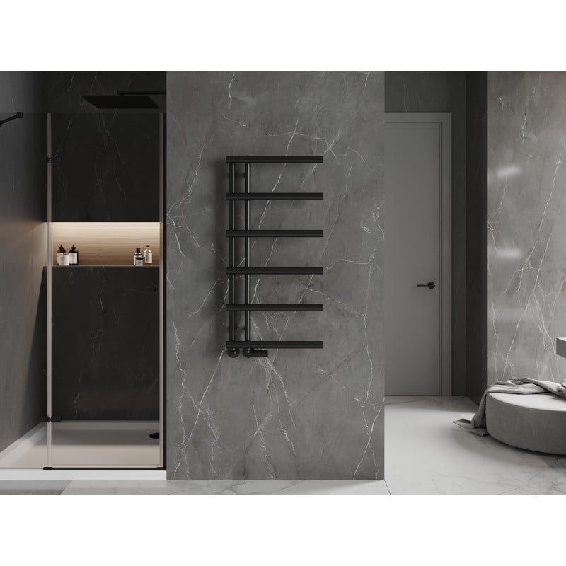 Mexen Jukon Dekorativer Badezimmerheizkörper 988 x 500 mm, 461 W, schwarz - W116-0988-500-00-70