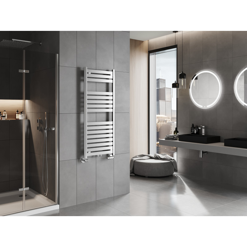 Mexen Uran Badezimmerheizkörper 1200 x 500 mm, 422 W, Chrom - W105-1200-500-00-01