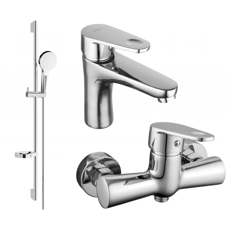 Mexen Kama DS05 Duschset, Chrom - 72504DS05-00
