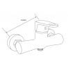 Mexen Kama DS75 Duschset, Chrom - 72504DS75-00