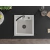 Mexen Vito Granitspüle 1-Becken mit Küchenarmatur Aster, weiß - 6503-20-73450-07-B
