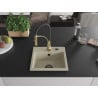 Mexen Milo Granit-Einbauspüle 1-Becken mit Küchenarmatur Aster, beige - 6505-69-73450-57-B