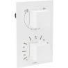 Mexen Cube thermostatische Wannen-Duscharmatur 2-Wege, weiß - 77502-20