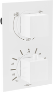 Mexen Cube thermostatische Wannen-Duscharmatur 2-Wege, weiß - 77502-20
