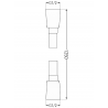 Mexen Duschschlauch 125 cm, gold - 79425-50