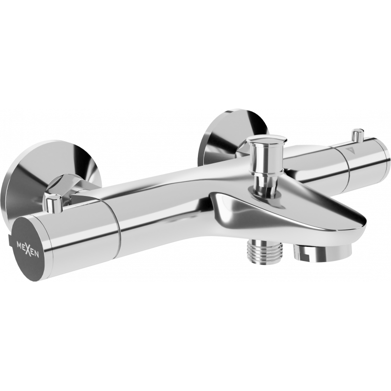 Mexen Nox thermostatische Badewannenarmatur, Chrom - 77350-00