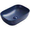 Mexen Rita Aufsatzwaschbecken 45 x 32 cm, mattes Marineblau - 21084542